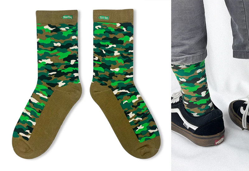 迷彩-橄欖綠 厚襪款(2種尺寸) 